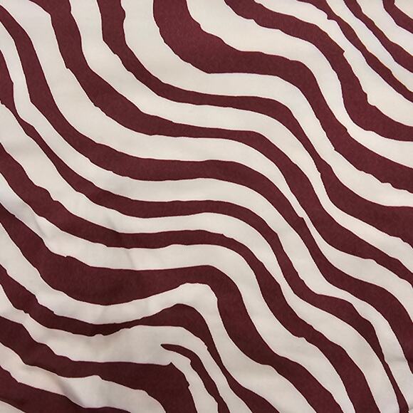 Andie Swim Womans size S The Ruched Side Bikini Bottom Bias Stripe Truffle NEW - Picture 4 of 8